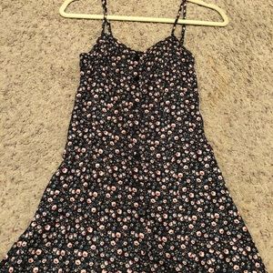 H&M floral button down dress